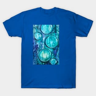 Blue Water Abstract T-Shirt